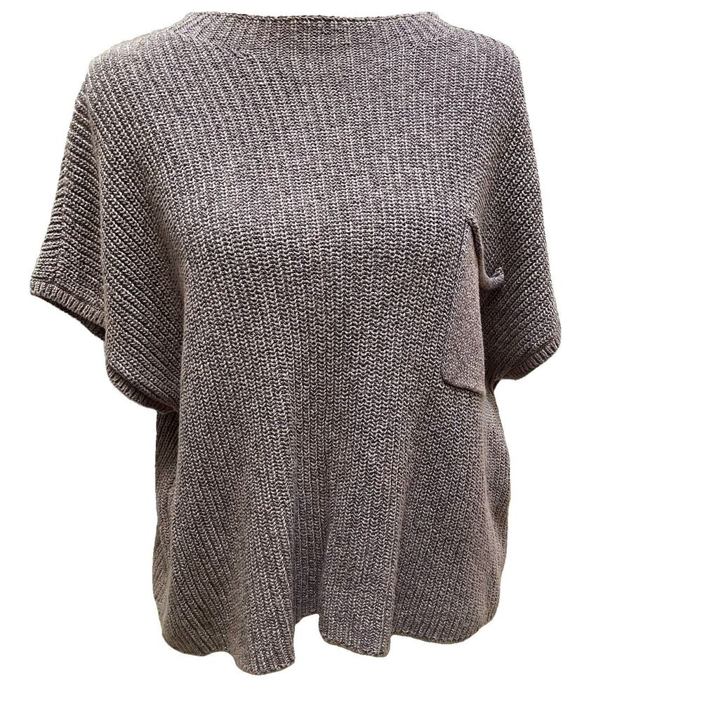 Free People FP Beach Freya Knit Short Sleeve Sweater Top Mauve Boho L Minimalist